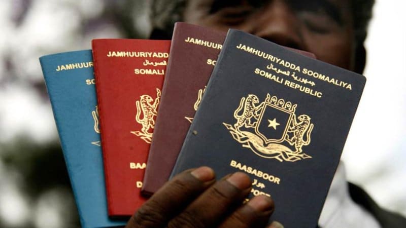 Cestovní pas - Somálsko